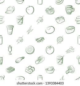 Food images. Background for printing, design, web. Seamless. Binary color.