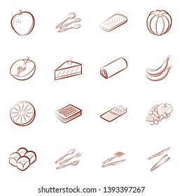 Food images. Background for printing, design, web. Binary color.