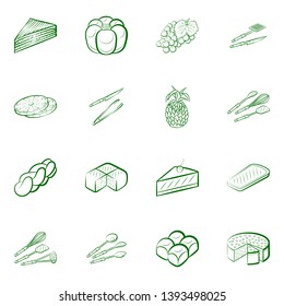 Food images. Background for printing, design, web. Binary color.