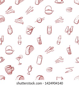Food images. Background for printing, design, web. Usable as icons. Seamless. Binary color.