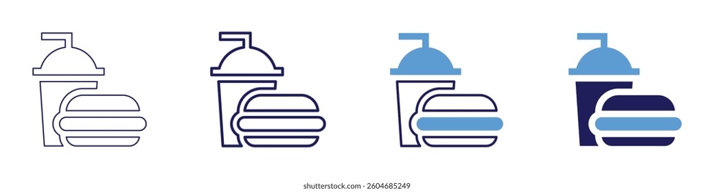 Food industry icon in 4 different styles. Thin Line, Line, Bold Line, Duotone. Duotone style. Editable stroke.