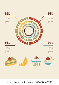 Elemento Infográfico de Alimentos