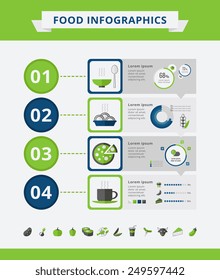 Food Infographic Elements.