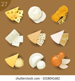 Food ingredients. Cheese