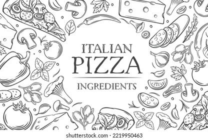 Food ingredients Italian pizza