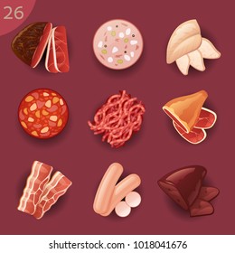 Food ingredients. Meat