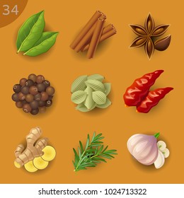 Food ingredients. Spices