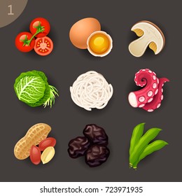 Food ingredients-set 1