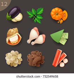 Food ingredients-set 12