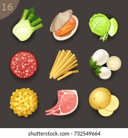 Food ingredients-set 16