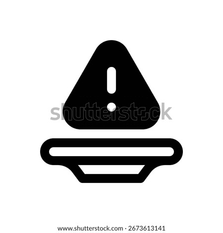 Food insecurity. Outlined stroke vector icon with black-filled details.