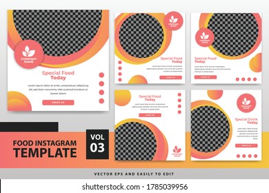 Food Instagram Post Template For Your Food Business Or Promotion