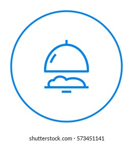 Food isolated minimal single flat linear icon for application and info-graphic. Restaurant line vector icon for websites and mobile minimalistic flat design.