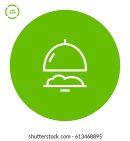 Food isolated minimal single flat linear icon for application and info-graphic. Restaurant line vector icon for websites and mobile minimalistic flat design.