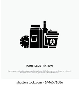 Food, Items, Milk, Items, Coffee solid Glyph Icon vector