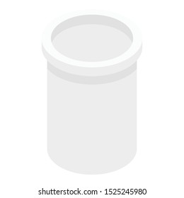 Food jar icon. Isometric of food jar vector icon for web design isolated on white background