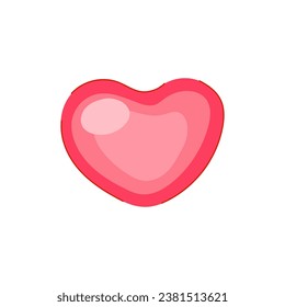 food jelly cartoon. sugar pink, red gelatin, plate pudding food jelly sign. isolated symbol vector illustration