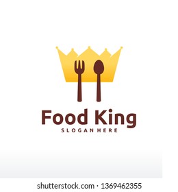 Food King logo designs concept vector, Restaurant King logo template