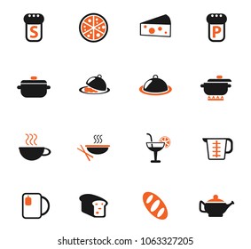 food and kitchen color vector icons for web and user interface design