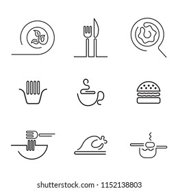 Food and kitchen icon set
