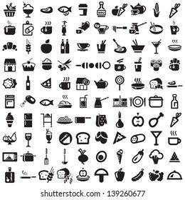 food and kitchen icons