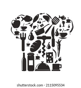 Food and Kitchen Icons Set