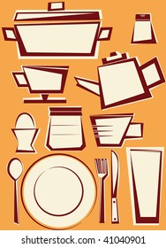 Food and kitchen illustration