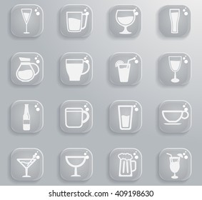 Food and kitchen simple icons for web