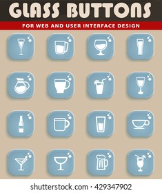 Food and kitchen simple icons for web