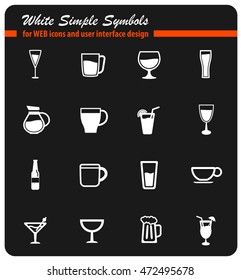 Food and kitchen simple icons for web