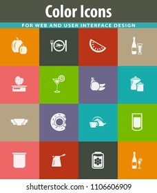 Food and kitchen symbol for web icons