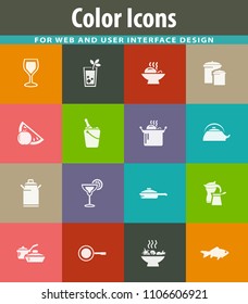 Food and kitchen symbol for web icons