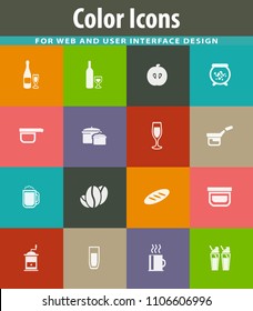 Food and kitchen symbol for web icons