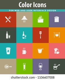 Food and kitchen symbol for web icons