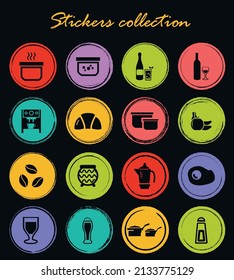 Food and kitchen symbol for web icons