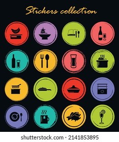 Food and kitchen symbol for web icons