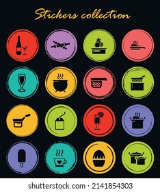 Food and kitchen symbol for web icons