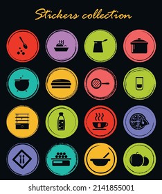 Food and kitchen symbol for web icons