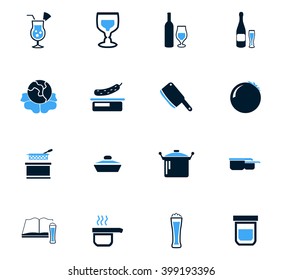 Food and kitchen symbol for web icons