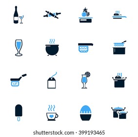 Food and kitchen symbol for web icons