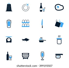 Food and kitchen symbol for web icons