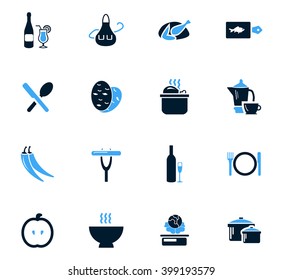 Food and kitchen symbol for web icons