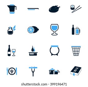 Food and kitchen symbol for web icons