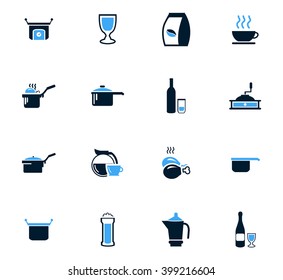 Food and kitchen symbol for web icons