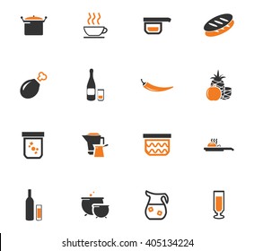 Food and kitchen symbol for web icons