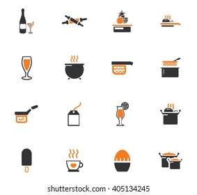 Food and kitchen symbol for web icons