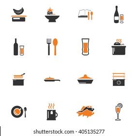 Food and kitchen symbol for web icons