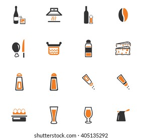 Food and kitchen symbol for web icons