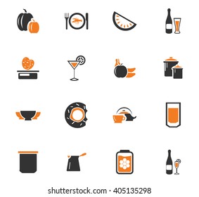 Food and kitchen symbol for web icons