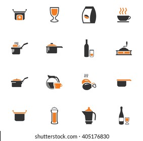 Food and kitchen symbol for web icons